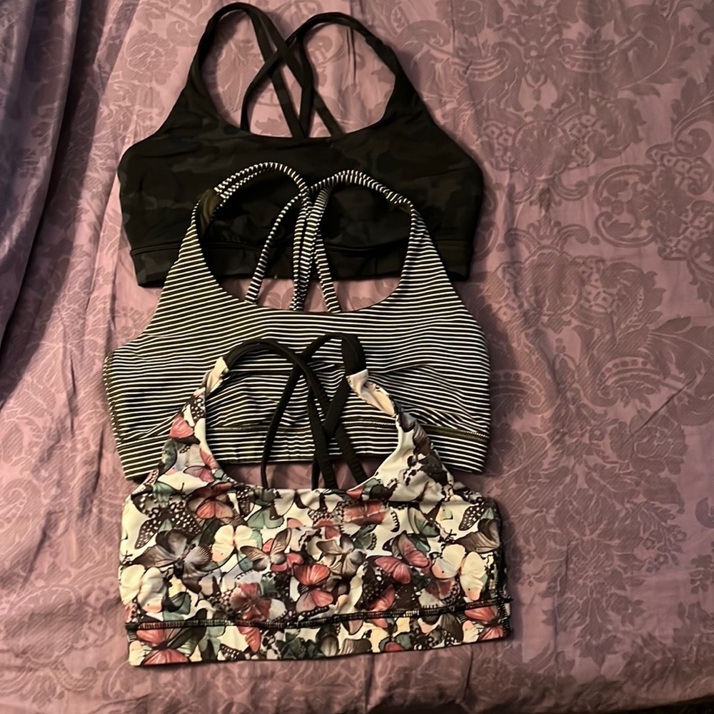3 Lululemon Athletic Bras Bundle